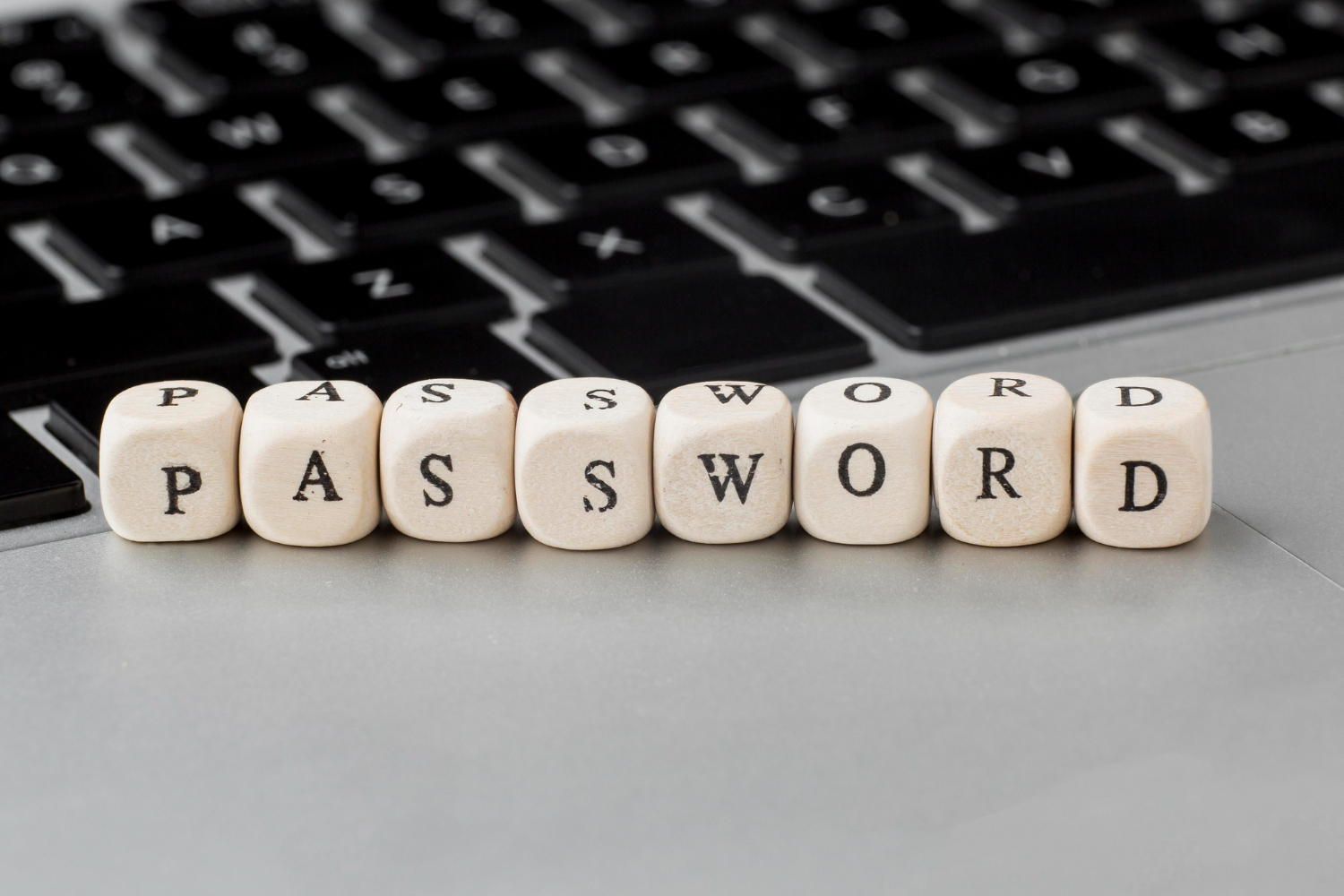 dei cubetti che formano la parola password