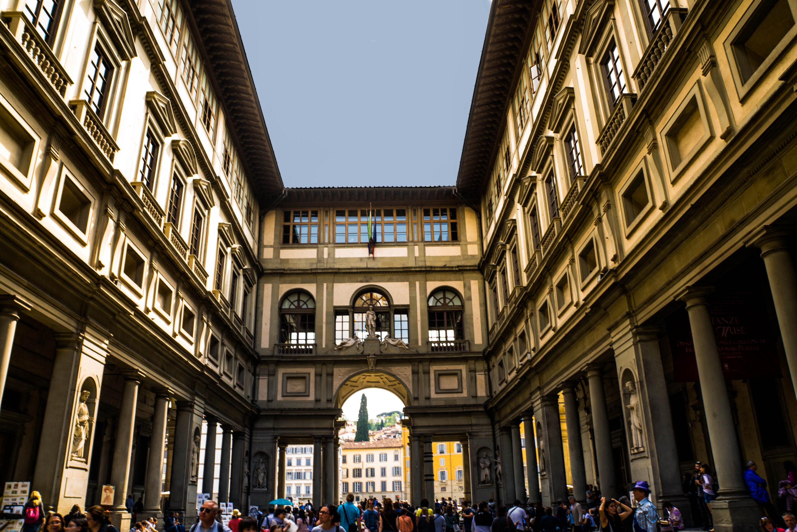 foto panoramica degli Uffizi